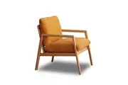 MIUZ Armchair Lounge Chair Accent Armchairs Retro Single Fabric Seat Cushion Cover Sofa Chair