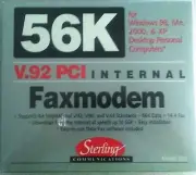 Sterling Communications 56K V.92 PCI Internal Fax Modem Model S20 with UPC NIB
