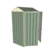 Build-a-Shed 0.8 x 1.5 x 2.1m Gable Double Hinged Doors Shed - Green