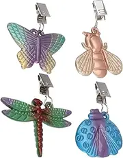 Tablecloth Weights Clips - 4X Painted Tablecloth Weights Clip-On Pendants,Home Dining Table Cover Clamp Zinc Alloy Tablecloth Weights for Gathering, Buffet