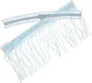 [DEARMAMY] Shiny Lace Leg for Bride Elegant Tassel Design Wedding Garters for Women Sky-Blue