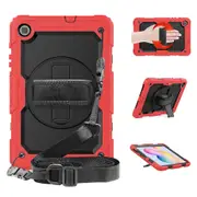 MCC Shockproof Samsung Galaxy Tab S6 Lite 10.4 Strap Case Cover P610 P620 [Red]