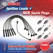 6 x NGK Spark Plugs + Bosch Ignition Leads Kit for Nissan Cefiro A31 CA31 2.0L (for: Nissan)