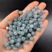 10pcs Real Grade A Natural Blue Jade Jadeite Lucky 7mm Beads For Diy