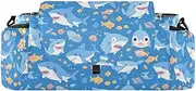 miaozhen Angry Great White fish sea Sky Blue stroller organizer with cup holder double stroller caddy organizer lightweight accesorios para coche de accesorios para bebes