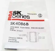 RCA SK4086B - Expandable 4-Wide 2-Input AND/OR Invert Gate CMOS IC, NOS NTE4086B