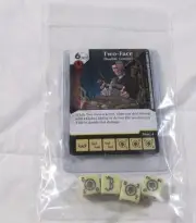 DC Dice Masters World's Finest TWO FACE Set RARE Uncommon CUR NEW + 4 Dice
