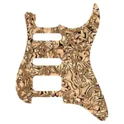 For US Fender 72' Strat SSH Guitar Pickguard No control hole, Brown Pearl Shell