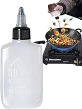 Squeeze Oil Bottles, 100ml Oil Dispenser Bottle, Multipurpose Squirt Bottles, Sauce Bottle Seasoning Dispensers, Camping Oil Bottle with Twist Top, Squeeze Condiment Bottles for Oil, Sauces, Ketchup