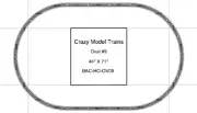 Bachmann E-Z Track HO Scale Oval #09 Basic Train Track Set - 44" X 71"