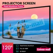 4K Fixed Projector Screen 16:9 3D Projection HD TV Home Cinema 120" Theatre