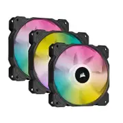 Corsair iCUE AF120 RGB ELITE 120mm PWM Fan - Three Pack with Lighting Node CORE