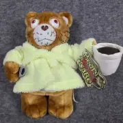 Vintage Bears Who Don't Care Caffeine Bear Plush 2004 Applause #45987 Stuffed
