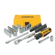 DeWALT 1/4" Drive 50 Piece Mechanics DWMT81610 Tool Set Kit Socket Set