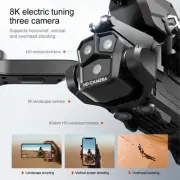 (3 Batteries)Brushless Drone With Camera 4K Aerial Photography Remote BT