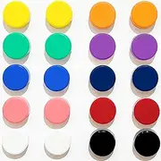 DARUITE Fridge Magnets, 20pcs Strong Refrigerator Magnets for Whiteboard, Small Heavy Duty Mini Cute Magnets for Fridge, Locker, White Board, Kitchen, Office (Colorful)