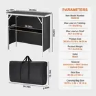 Folding Portable Bar Table for Indoor Outdoor Party Picnic Exhibition with