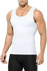 [Generic] Men's Compression Shirt Slimming Body Shaper Casual Undershirt Mens Shapewear Tank Tops Gynecomastia Compression