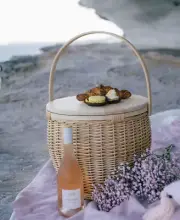 Picnic Basket- Insulated- Wicker