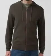 Buffalo David Bitton Men's Brown Wasolop Long-Sleeve Hoodie Sweater Size XL