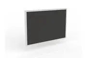 Ol Anvil Desk 2-User Double Sided Workspace with Breathe Fabric Screen