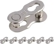 10-Speed Chain Bicycle Chain Lock, 6 Pairs 10-Speed Chain Bicycle Links, Quick Assembly, Mountain Bike and Road Bike Missing Link Chain Lock, Reusable Bicycle Chain Lock