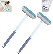 Cliprain Pet Hair Remover, 4 in 1 Reusable Long Handle Pet Hairremoval Brush, Multifunctional Pets Hair Remover, for Furniture, Gentle On Couch, Carpet,Clothes (2 PCS)