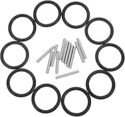 Generic 10 Sets Wrench Pin Washer Connectors Socket Wrench Allen Wrench Ratchet Seal Ring Drill Socket Retainer Rings Seal Airtight Valve Kit Impact Driver Rubber