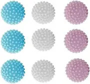 Anti-Static Fabric Laundry Washing Balls, 9Pcs Anti Static Dryer Drying Balls for Laundry,Anti Static Tumble Dryer Ball,Dryer Balls Laundry Anti Static,Clothes DryingandFluffing Fabric Softener Ball