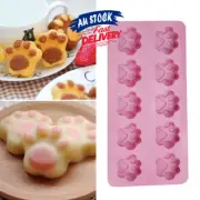 Jelly Chocolate Paw Print Baking Decor Cookie Mould Silicone Mold Ice Cube AU