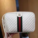 (已售出)GUCCI-白色OPHIDIA辮子造型背帶斜背包-541051-493075