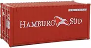 Walthers SceneMaster HO Scale Model of Hamburg Sud 20' Corrugated Container