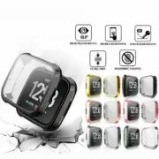 For Fitbit Versa 1/2/Lite/3/4 Watch Full Cover Screen Protector TPU Case Bumper