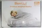 BlanQuil Premium 20lbs Weighted Blanket 48” x 74” Grey New In Box Ships Daily
