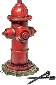 LULIND - Dog Fire Hydrant Garden Statue with 2 Stakes, 14 Inches (Small)
