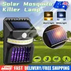 Solar Powered Mosquito Killer Wall Lamp Bug Zapper Fly Insect Repeller Outdoor