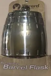 New Reward 6 oz Barrel Flask Silver Color