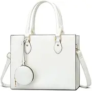 [KKXIU] Purses and Handbags for Women Vegan Leather Tote Shoulder Bag Ladies Top Handle Satchel with Coin Purse