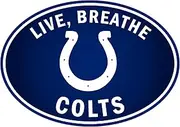 Siskiyou Sports NFL Indianapolis Colts Live-Breath Auto Decal, Team Colors, One Size