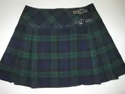 Black Watch Tartan Scottish Billie Skirt Ladies Waist Sizes 26 - 40