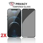 2x Privacy Tempered Glass Screen Protector 4 iPhone 15 14 13 12 11 Pro Max Xs XR