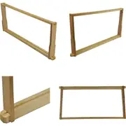 100 Deep Beehive Frames Wood Bee Hive Unassembled Brood Box Frame Beekeeping
