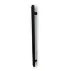 2 x Radiant Matt Black Single Vertical Flat Face Towel Rail x 930mm