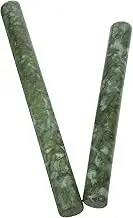 Alipis Elegant Jade Rolling Pin Baking Dough Rolling Pin Smooth Edges Non Stick for Pasta Pie Making