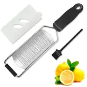 Handheld Lemon Zester Tool Cheese Grater with Handle for Fruits Citrus Lime