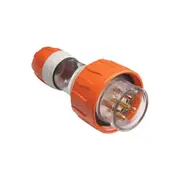 Clipsal 56 Series Plug Top Ip66 Straight 5 Pin 20A 500V Electric Orange - 56P520-EO