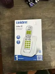 Uniden Caller ID Cordless Phone w/ Digital Dect 6.0 Handset D1364 White