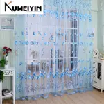 TULIP FLOWER SHEER WINDOW CURTAIN BEADS TASS EL DOOR SCARF D