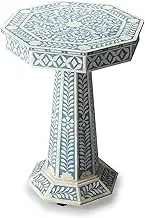 Butler Blue Bone Inlay Pedestal Table – 3497319