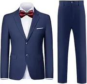 SaiLiiny Boys Formal Suit Set Complete Outfit Slim Fit Tuxedo for Boy